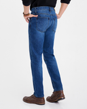 Quần Dài Nam Dáng Suông Màu Xanh Đậm. Phantom Blue Straight Jeans - 221MD3083B1950