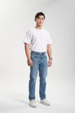 Quần Jeans Nam Màu Xanh Sáng Dáng Straight. Straight Light Blue Men's Jeans - 123MD4083B1930