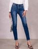 Quần Jeans Nữ  Dáng Skinny Màu Xanh Đậm. Dark Blue Skinny Women's Jeans - 123WD2082B2990