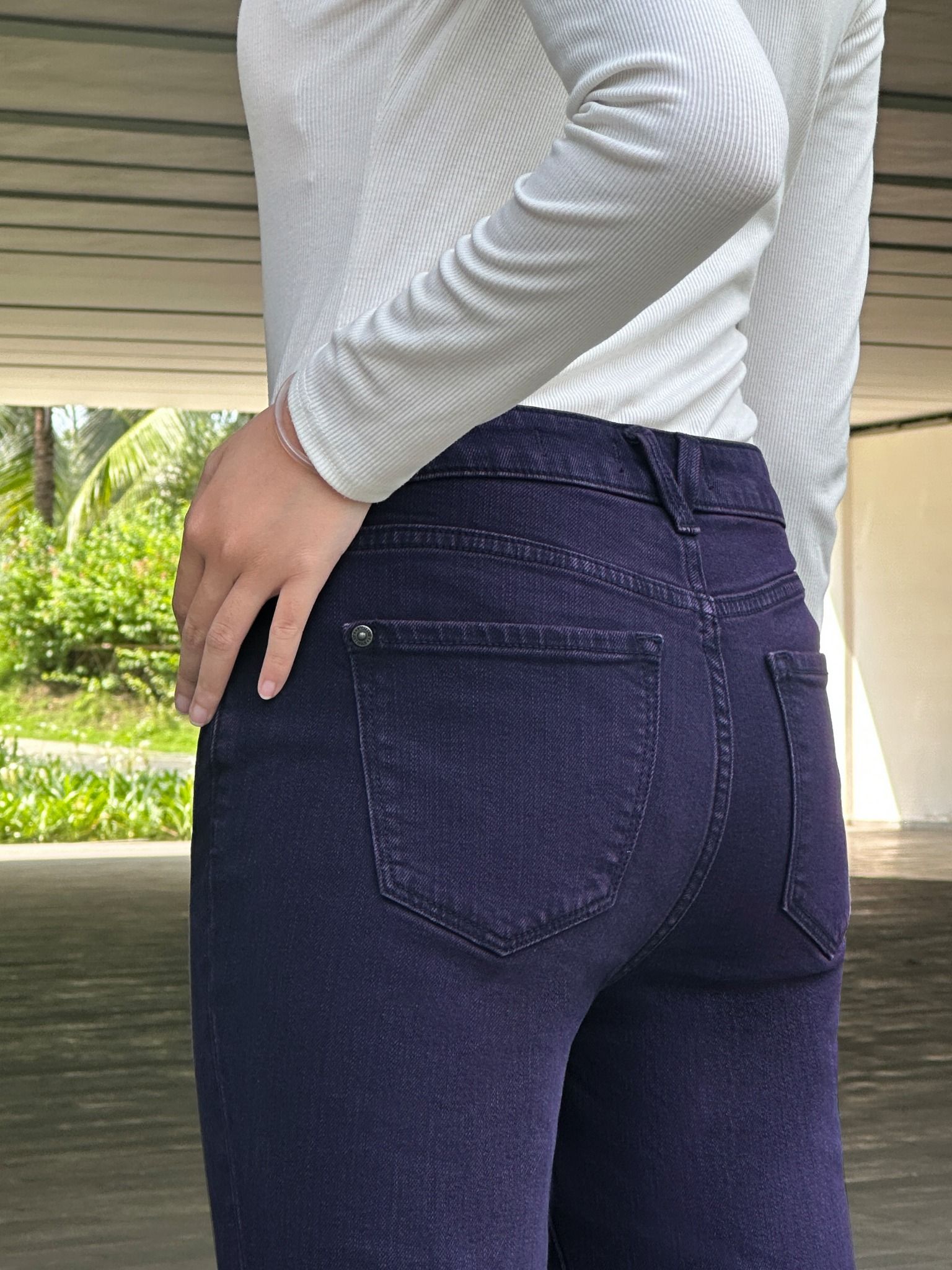 Quần Jeans Nữ Dáng Slim Fit Tím Lavender - Purple Slim Fit Jeans - 122WD2082F3