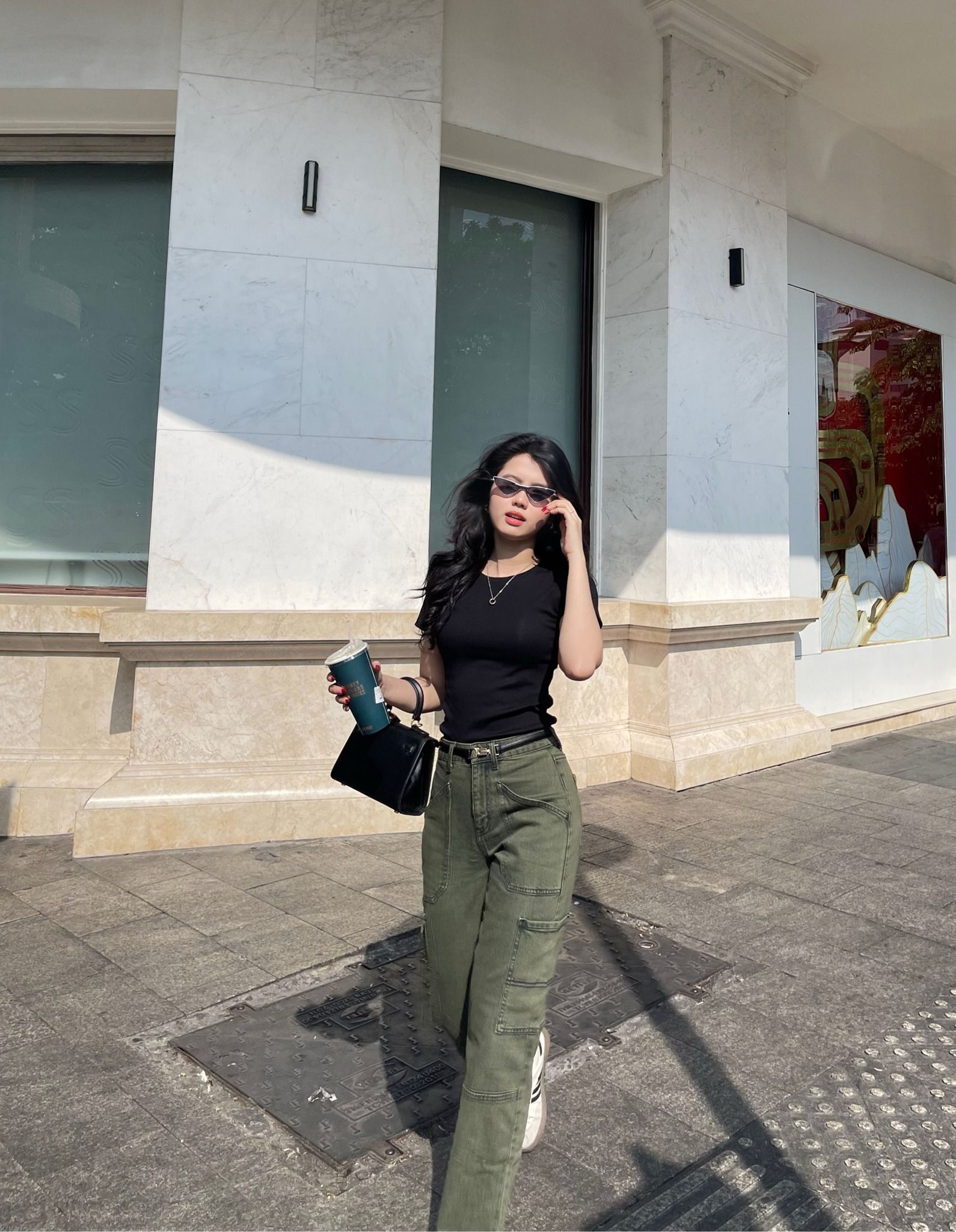 Quần Jeans Nữ Dáng Straight Phong Cách Workwear. Women's Straight Workwear Style Jeans - 123WD1083A1390