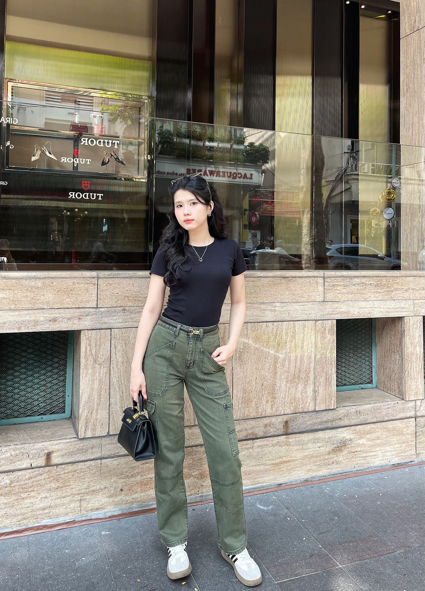 Quần Jeans Nữ Dáng Straight Phong Cách Workwear. Women's Straight Workwear Style Jeans - 123WD1083A1390