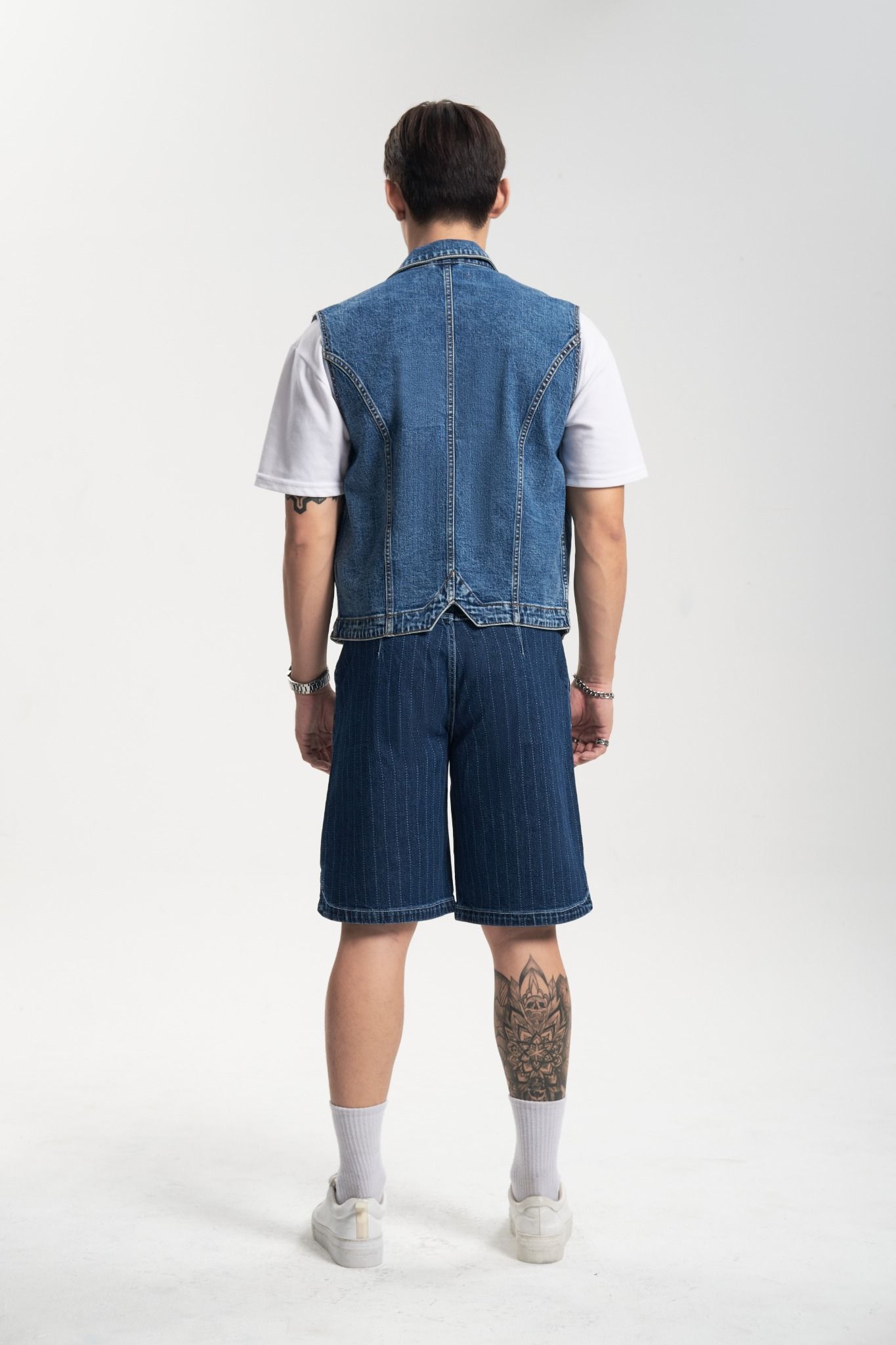 Quần Shorts Nam Kiểu Dáng Thể Thao. Shorts Denim Men's Sports - 223MD3104F1