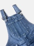 Quần Yếm Jeans Phong Cách Workwear Màu Xanh Đậm. Blue Workwear Style Denim Overalls - 123WD1134F1950