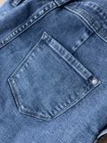 Quần Yếm Jeans Phong Cách Workwear Màu Xanh Đậm. Blue Workwear Style Denim Overalls - 123WD1134F1950