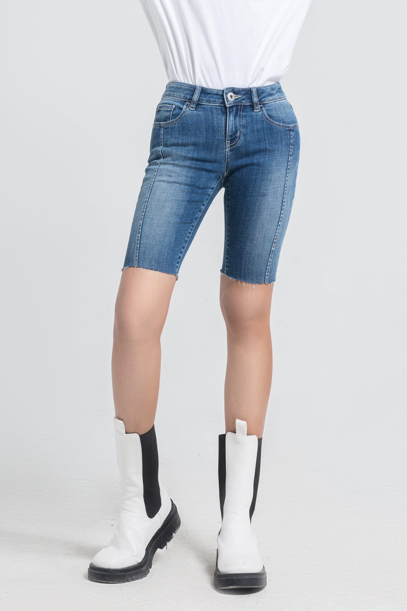 Quần jeans lửng dáng skinny - 120WD1101F1