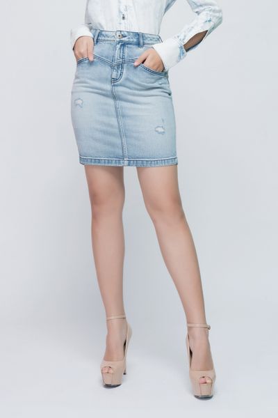 Chân váy jeans dáng bút chì - 319WD2112F4910