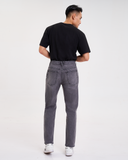 Quần Jeans Nam Dáng Suông Màu Xám. Ash Grey Wash Straight Jeans - 122MD3083B1070