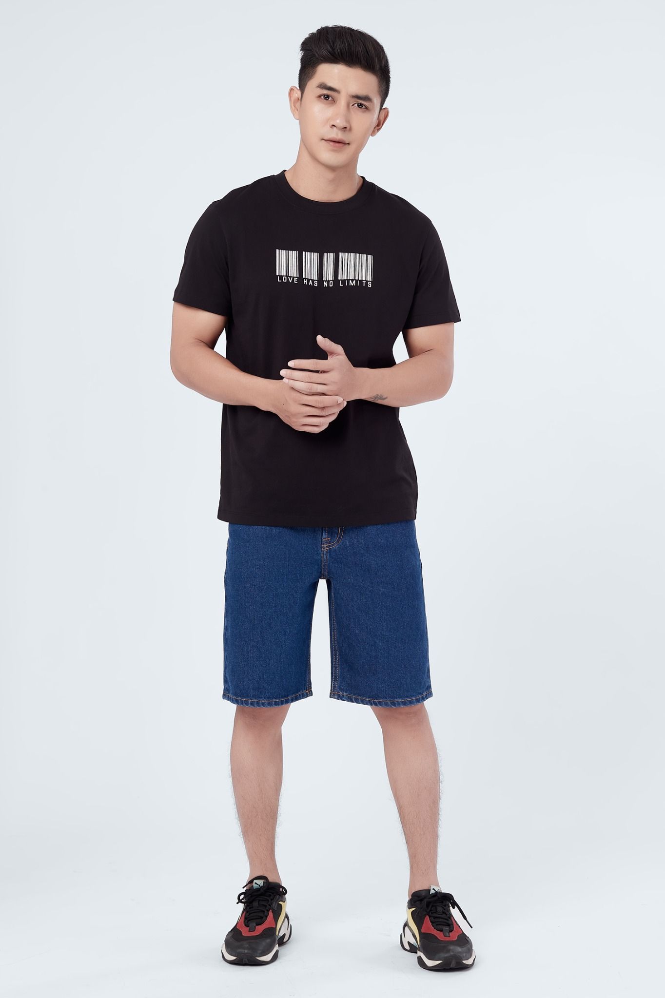 Quần Short Jeans Nam Dáng Rộng - 121MD4103B1