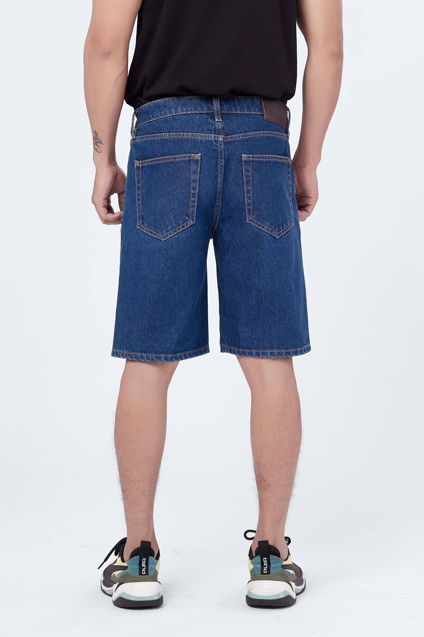 Quần Short Jeans Nam Dáng Rộng - 121MD4103B1