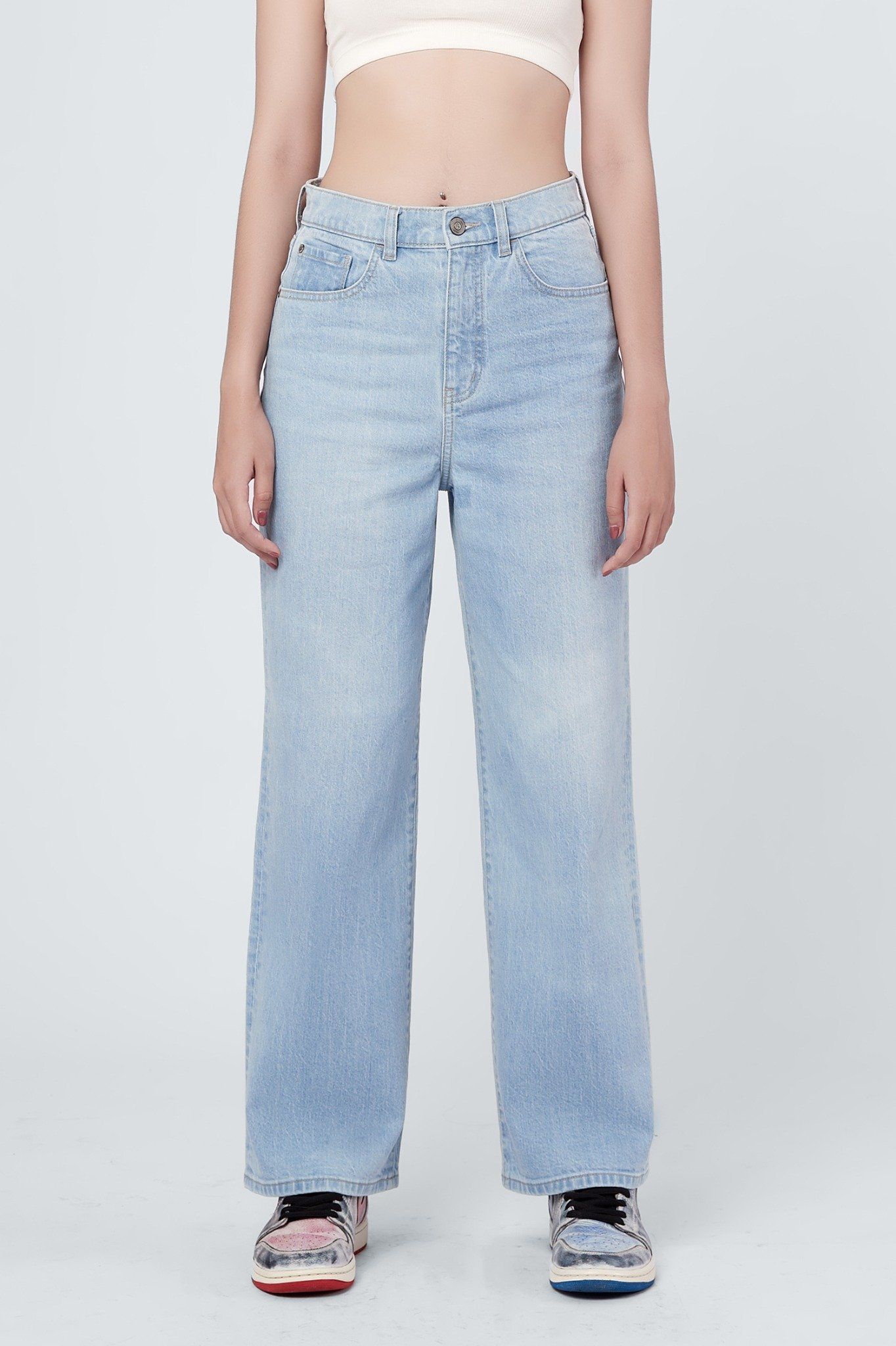 Quần Jeans Nữ Dáng Rộng. Wide Leg Jeans - 121WD2084B1910