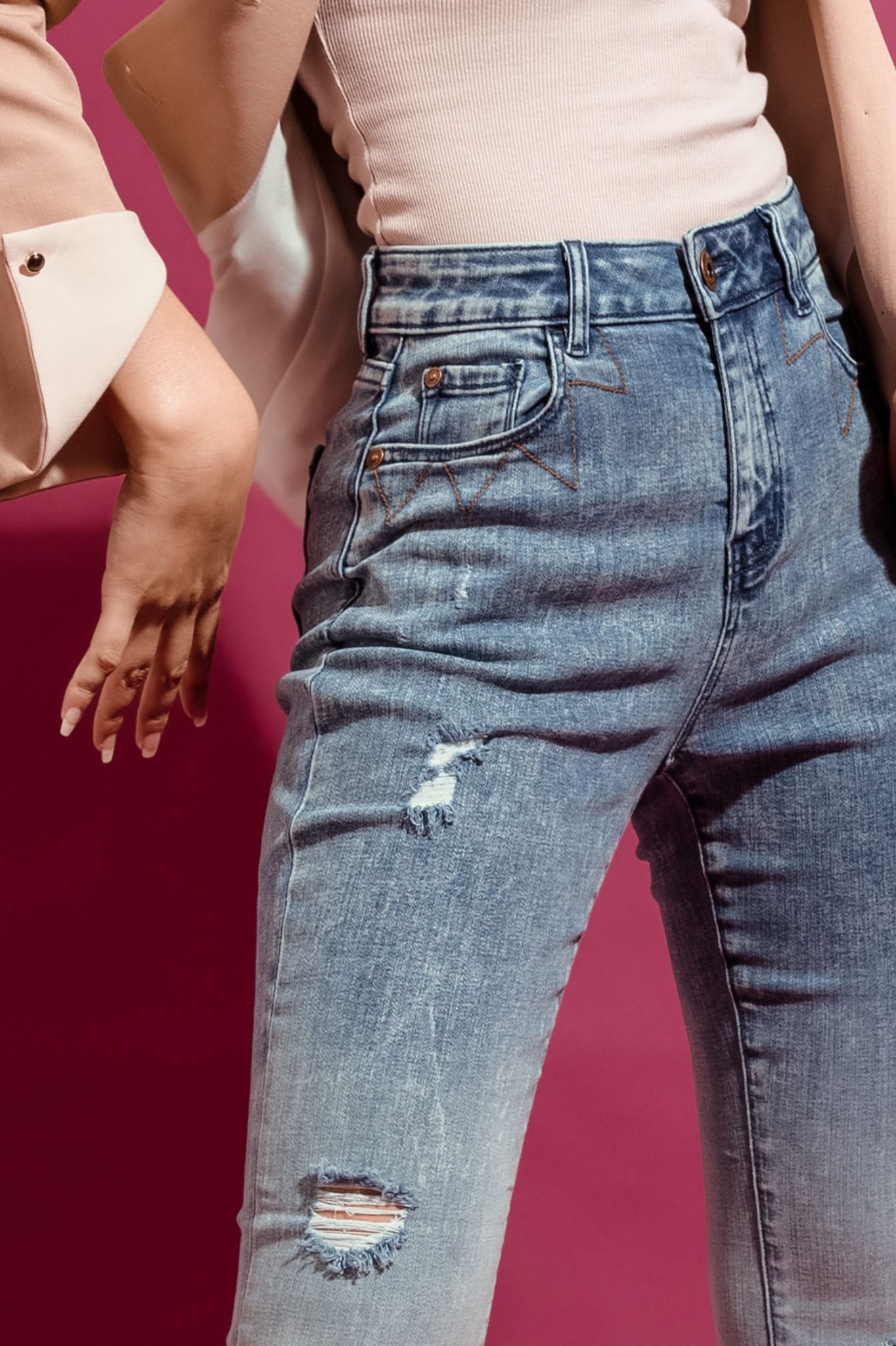 Quần jean nữ dáng skinny - 120WD2091F1