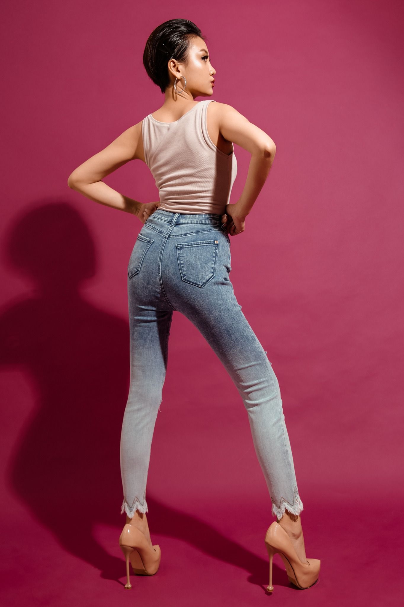 Quần jean nữ dáng skinny - 120WD2091F1