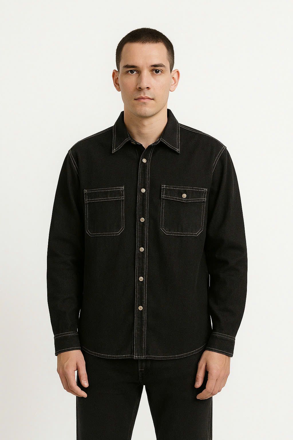 Áo sơ mi nam dài tay V-SIXTYFOUR  sang trọng, lịch lãm - 224MD3034F1