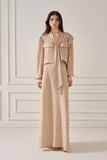 ZANA TIE-DETAIlLED RUFFLED BLOUSE