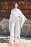 MIRRI SAND JACQUARD STRAIGHT LEG PANTS