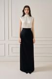 YANNE SILK SLEEVELESS BLOUSE