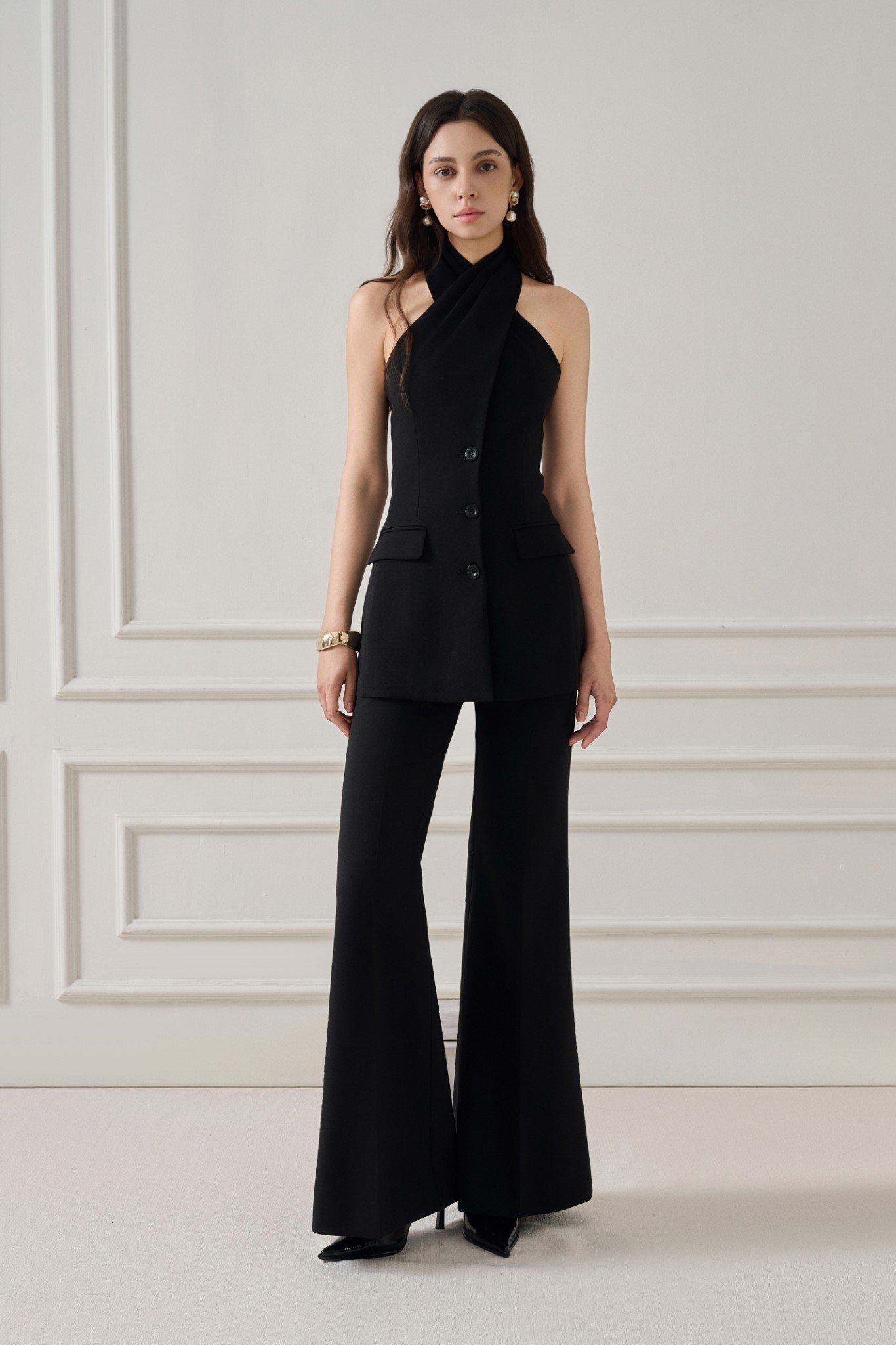  DARA TWISTED HALTERNECK TOP 