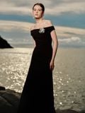 ESBER OFF- THE SHOULDER LONG DRESS