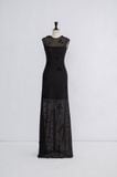 CLIO LACE EMB LONG DRESS