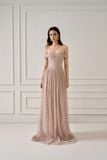 MAYA AURORA MESH RUCHED DRESS