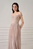 MAYA AURORA MESH RUCHED DRESS