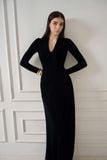 MARTHA WRAP LONG DRESS