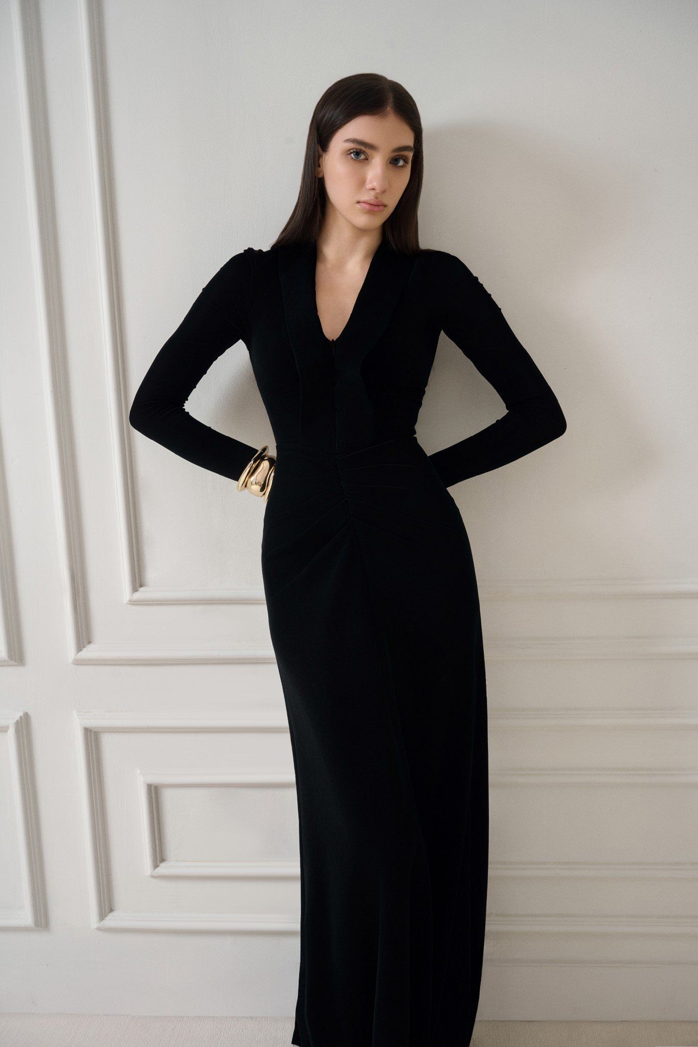 MARTHA WRAP LONG DRESS