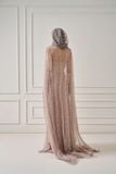 LAURA AURORA LACE LONG CAPE