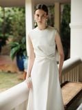 YURI TWIST MIDI DRESS