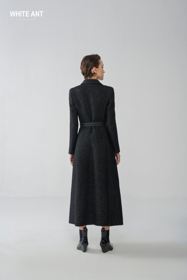 VIORA JACQUARD LONG COAT