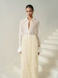 CLIO PREMIUM EMB STRETCH- MESH MAXI SKIRT