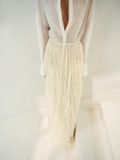 CLIO PREMIUM EMB STRETCH- MESH MAXI SKIRT