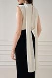YANNE SILK SLEEVELESS BLOUSE
