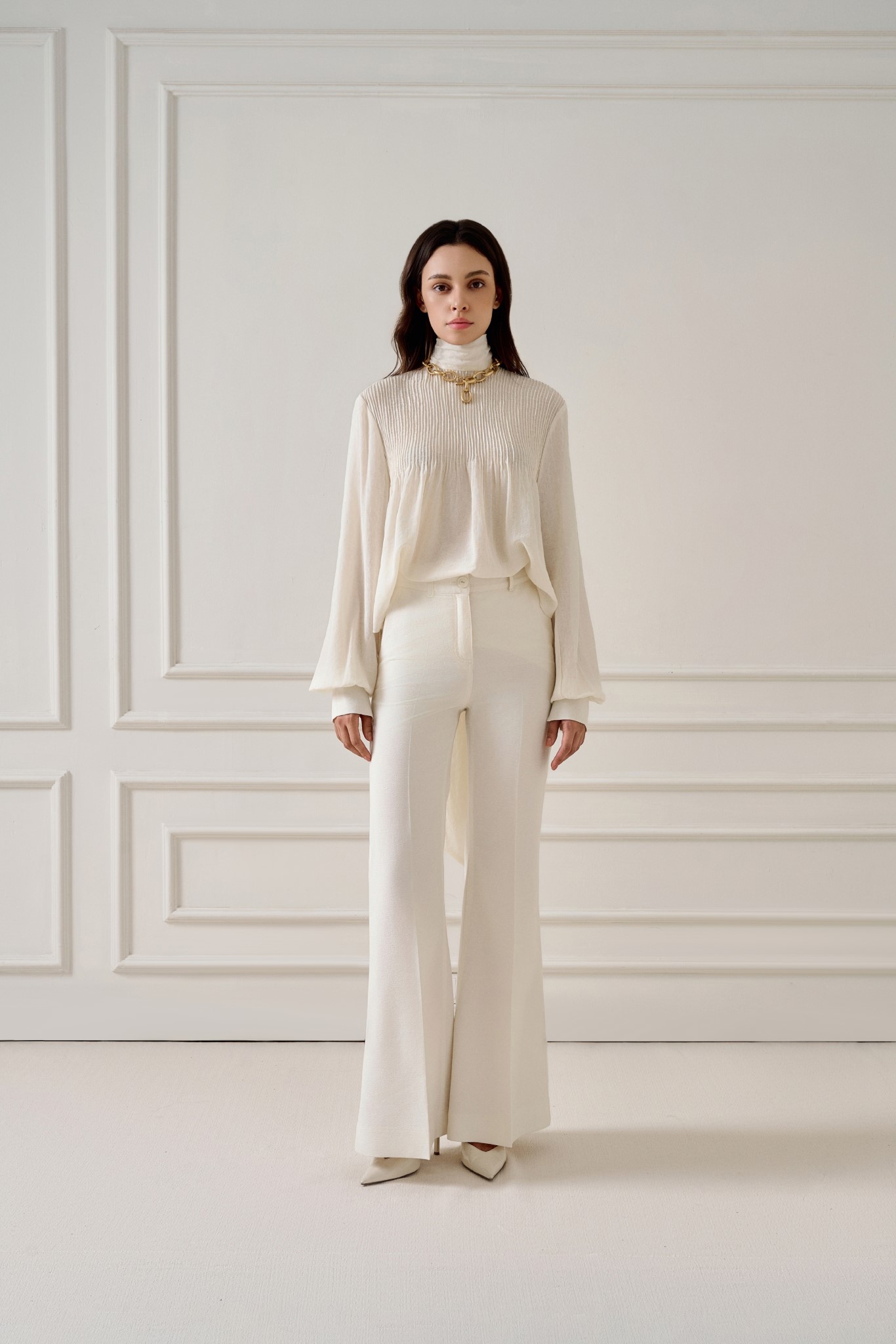  PATRICIA TIE-NECK BLOUSE 