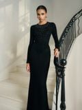 ARI  WOOL LACY JACQUARD EMB TOP