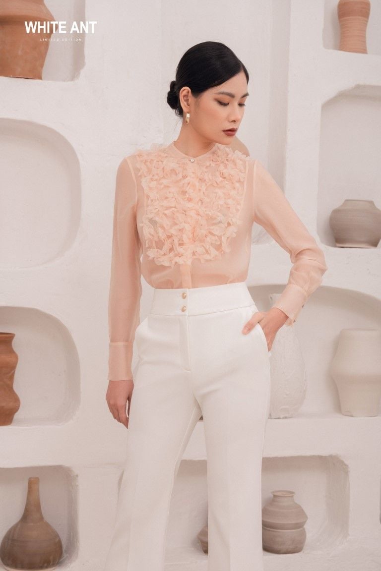 Quần Ống Loe Nữ White Ant POLYA TROUSERS 160200040.002