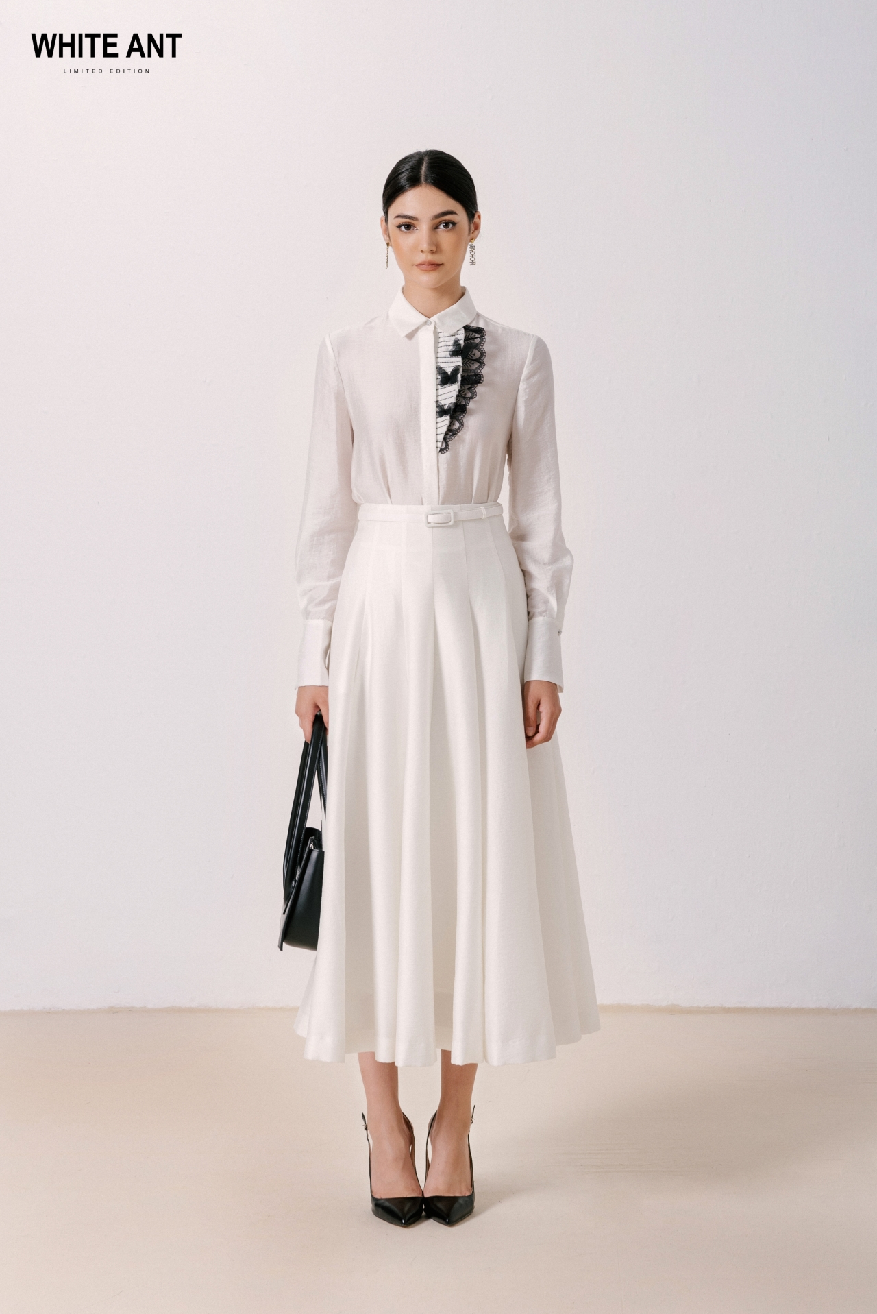  Chân Váy Xòe Nữ White Ant PADRAIG SEMI- CIRCULAR SKIRT  110100133.001 