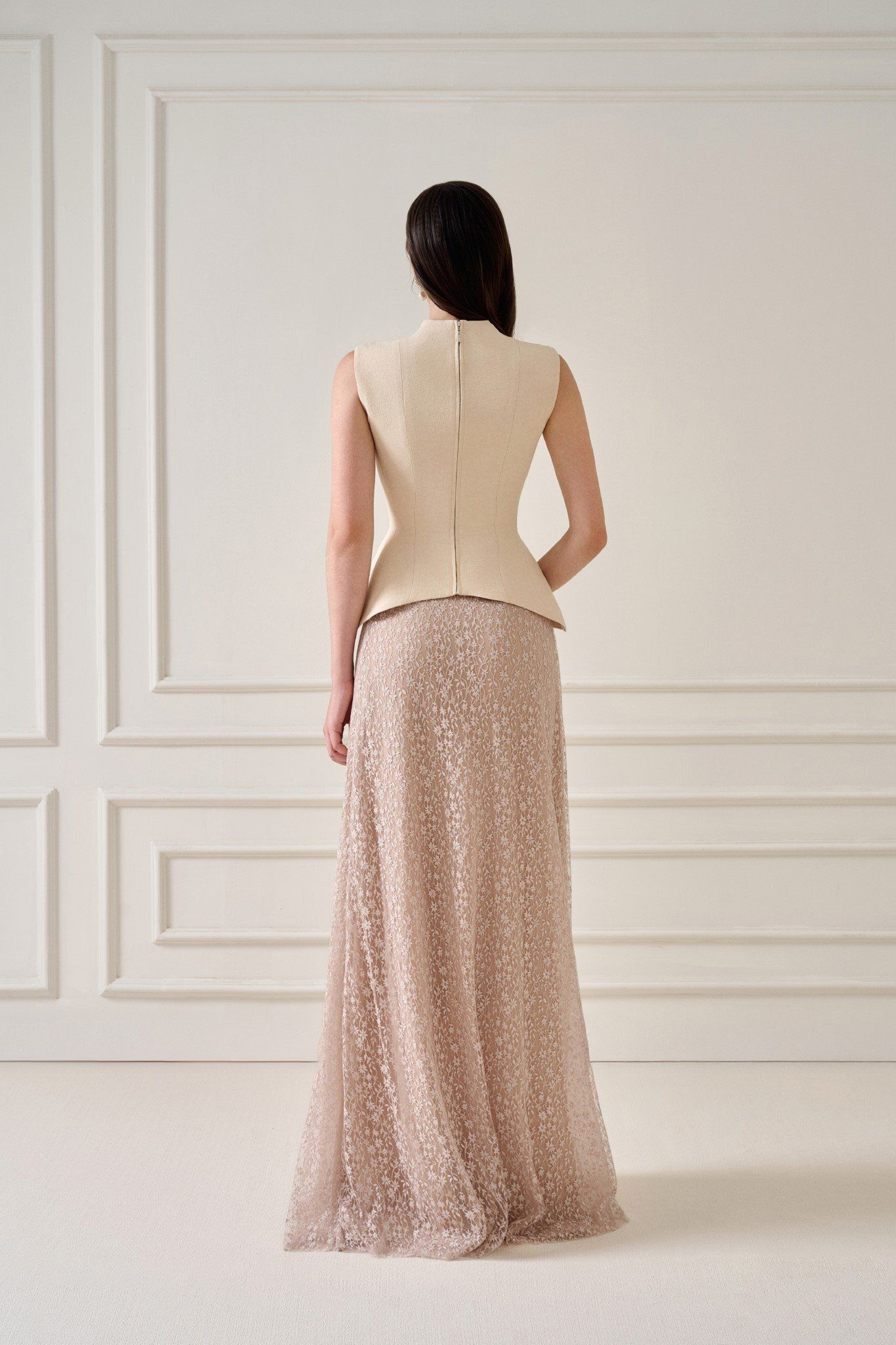 BORRA AURORA LACE LONG SKIRT
