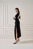LIIA SILK-BLEND MIDI WRAP SKIRT