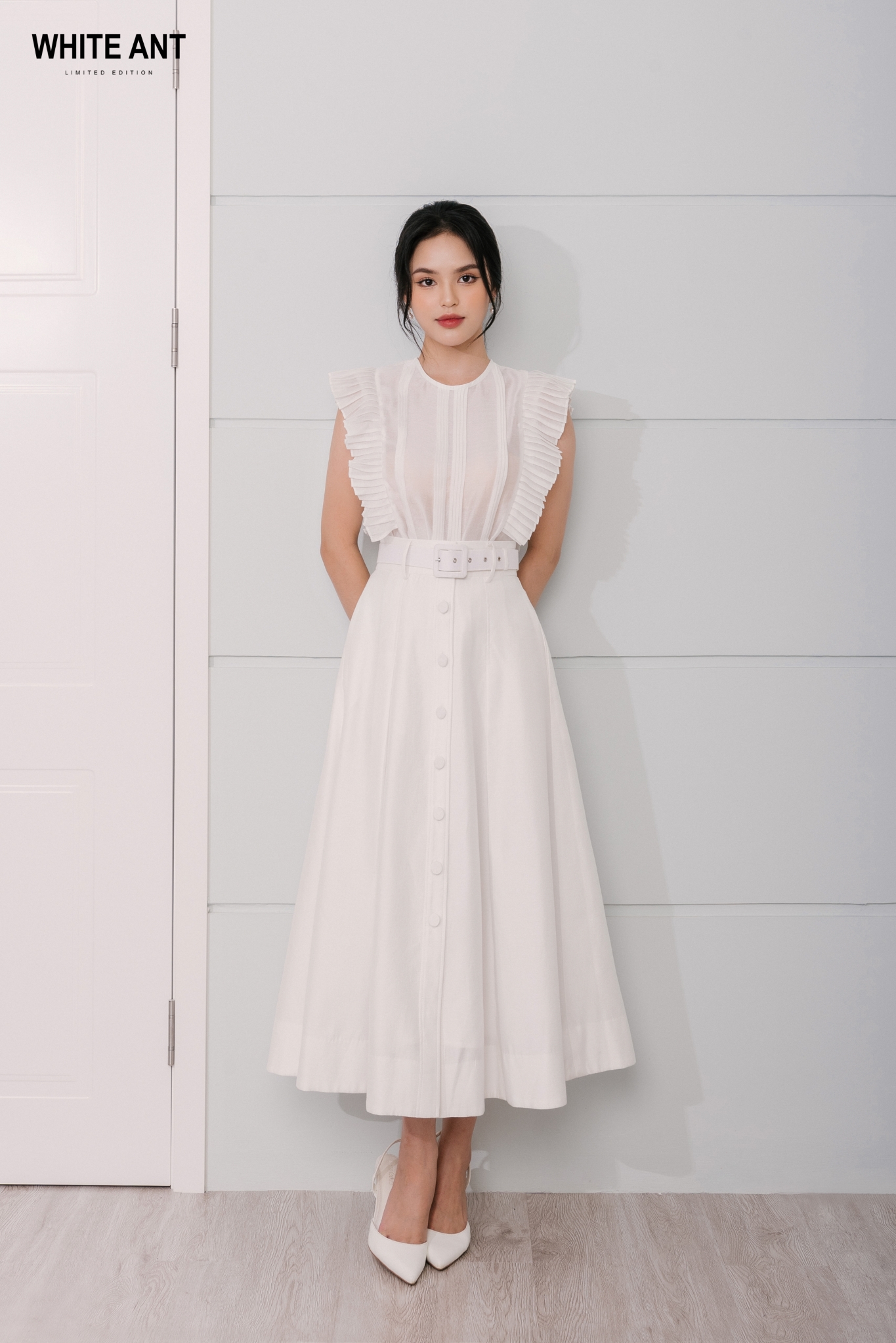  Chân Váy Xòe Nữ White Ant FERGAL A.LINE SKIRT 110100116D.001 