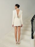 LYA BACKLESS DRAPED BLAZER