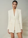 LYA BACKLESS DRAPED BLAZER