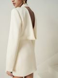LYA BACKLESS DRAPED BLAZER