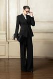 WIDE LEG RAYON PANTS