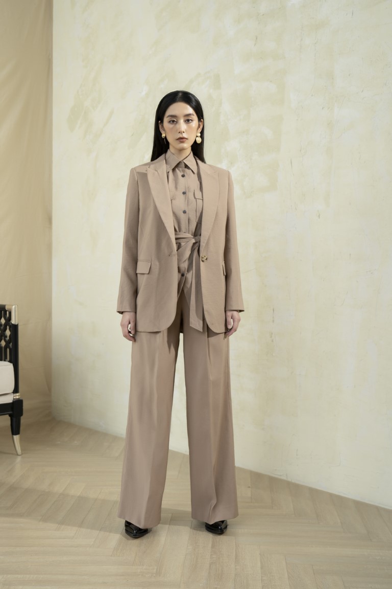  KELLY TROUSERS Quần Suông Nữ Cá Tính White Ant 