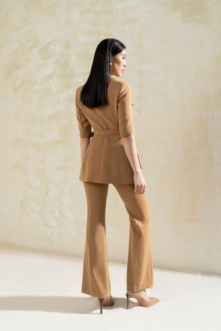 Sét bộ áo vest nữ blazer ngắn tay  Áo Vest Blazer cộc tay form dài giấu  quần sang chảnh  kiểu dáng Hàn Quốc  Tìm Voucher