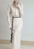 JEDA POINTED COLLAR SHIRT