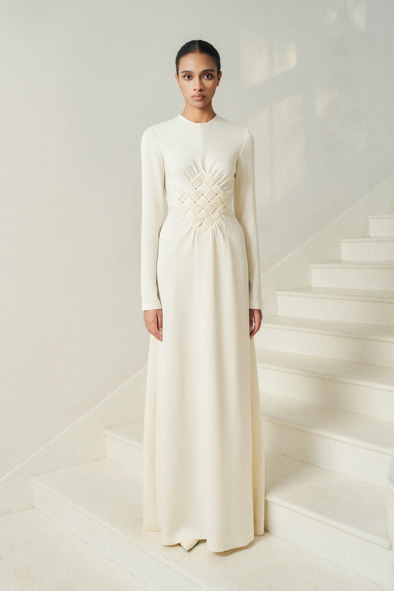  MITO DRAPED LONG DRESS 