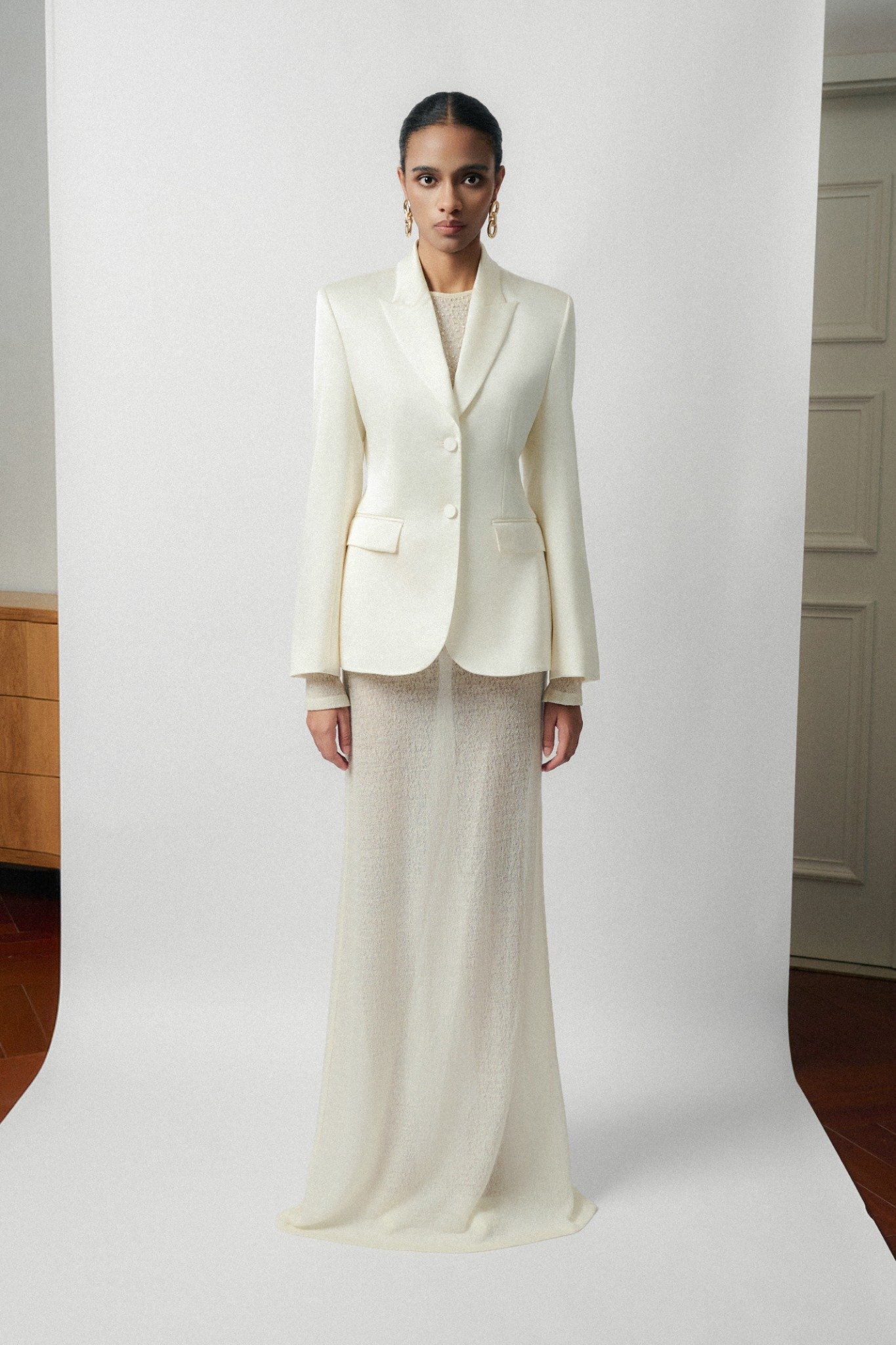  TAMY SILK- SATIN BLAZER 